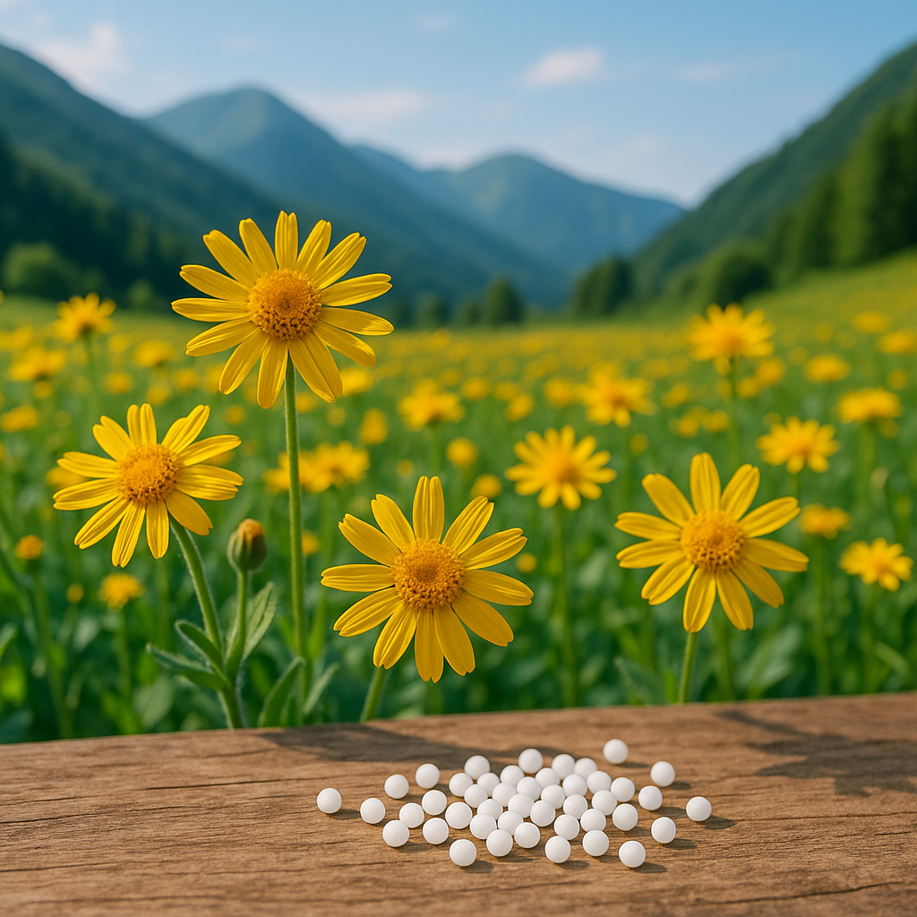 Découvrez l'arnica montana 9CH, un remède naturel pour apaiser douleurs et hématomes.