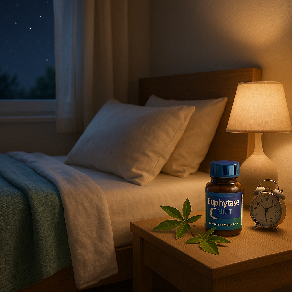 Euphytose Nuit : Votre allié pour un sommeil paisible et réparateur.