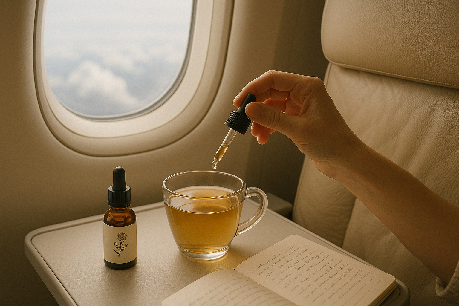 Fleurs de Bach utilisées en avion pour apaiser le stress du voyage