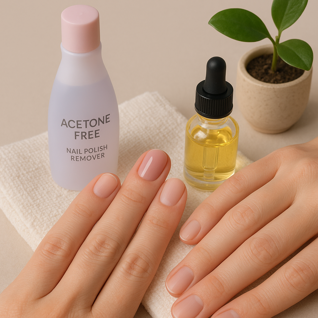 Acétone sur les ongles : risques et alternatives douces