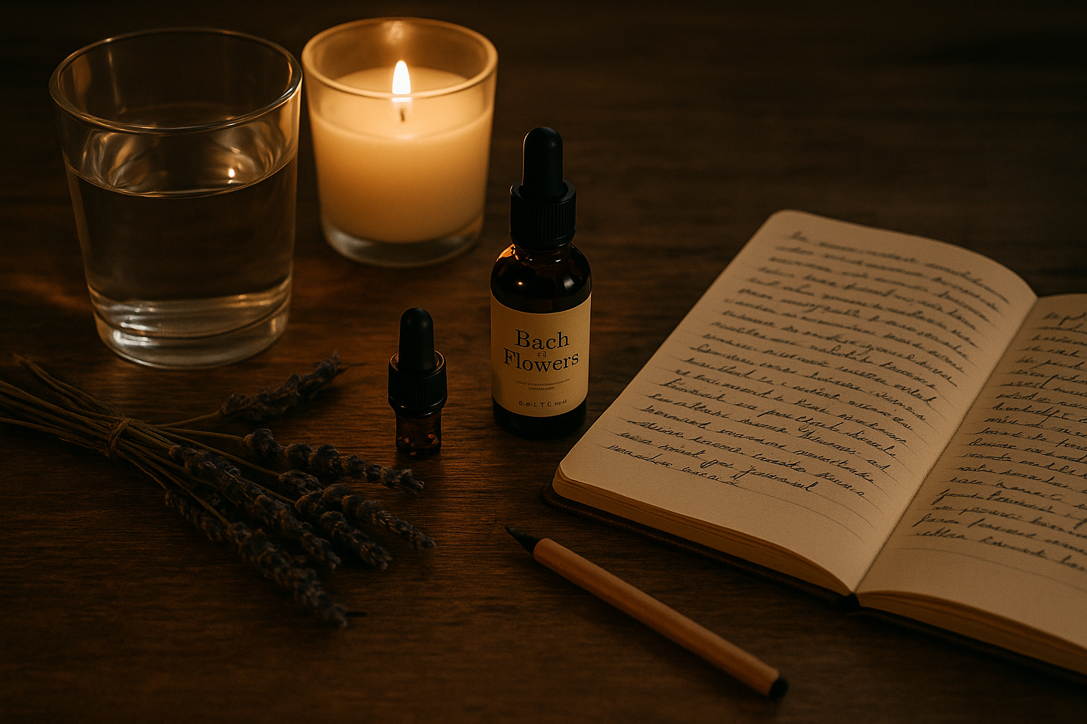 Fleurs de Bach et rituel du soir pour apaiser les pensées