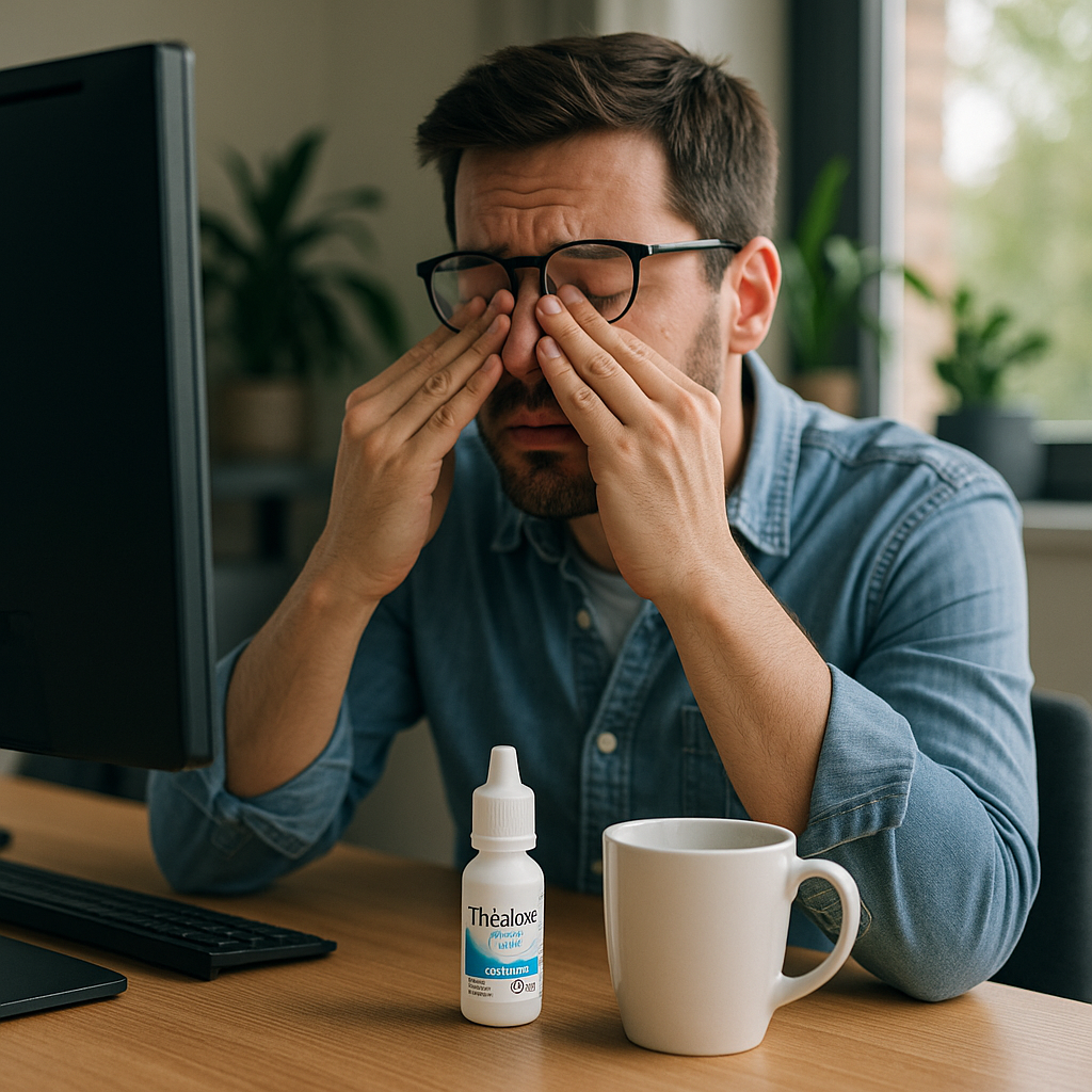 Tout savoir sur Théalose : gouttes ophtalmiques pour un soulagement durable des yeux secs
